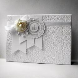 scrapbooking,prezent,pudełko,Komunia Święta - Kartki okolicznościowe - Akcesoria