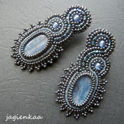elegancki,unikalny,beading,haft koralikowy - Kolczyki - Biżuteria