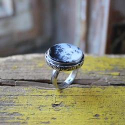 pierścionek srebro agat unikat - Pierścionki - Biżuteria
