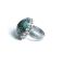 Pierścionki pierścionek,srebro,zielony,romantyczny,ametyst