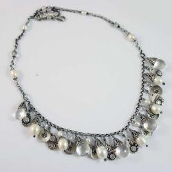 kobiecy,delikatny,perłowy,elegancki - Naszyjniki - Biżuteria