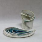 Ceramika i szkło mydelniczka,zestaw lazienkowy,design,ceramika