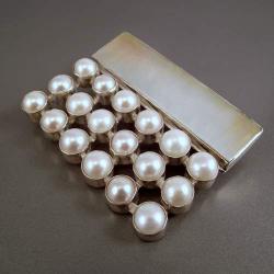 Broszko wisior perły i masa perłowa - Wisiory - Biżuteria