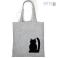 Na ramię kocia torba,kot,czarny,szara torba,shopper bag
