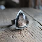 Pierścionki pierścionek srebro kwarc rutyl unikat
