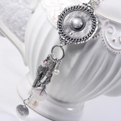 Długi,efektowny naszyjnik z perłami - Naszyjniki - Biżuteria