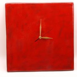 zegar z gliny,zegar ceramiczny,zegar ręcznie - Zegary - Wyposażenie wnętrz