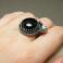Pierścionki pierścionek,czarny,kwiaty,romantyczny,metaloplasty