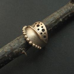 brąz,pierścień,unikatowy,fiann - Pierścionki - Biżuteria