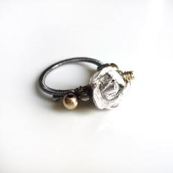 pierścionek,misterny,unikatowy,złoty,srebrny - Pierścionki - Biżuteria