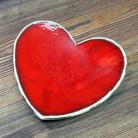 Ceramika i szkło romantyczne,słodkie,czerwone serce,