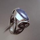 Pierścionki srebrny pierścionek z kyanitem