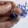 Kolczyki kolczyki,wire-wrapping,z lapisem lazuli