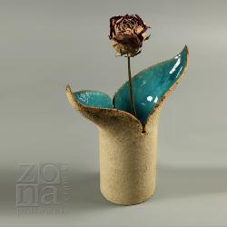 wazon,ceramika,dekoracja,na suche kompozycje - Ceramika i szkło - Wyposażenie wnętrz