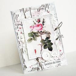 kartka,wyjątkowa,shabby chic,życzenia,kwiaty, - Kartki okolicznościowe - Akcesoria
