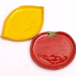 spodek,talerzyk,ozdoba,na stół,pomidor - Ceramika i szkło - Wyposażenie wnętrz