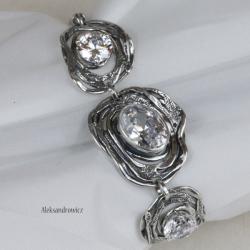 srebro,cyrkonie - Bransoletki - Biżuteria