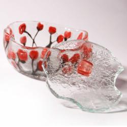 szklana cukiernica,oryginalny prezent,do domu, - Ceramika i szkło - Wyposażenie wnętrz