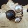 Pierścionki srebrny pierścionek z perłami i labradorytem