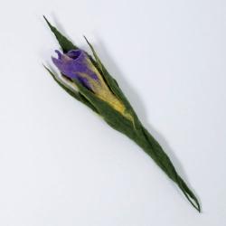 broszka kwiatowa,lilia,kwiat filcowany - Broszki - Biżuteria