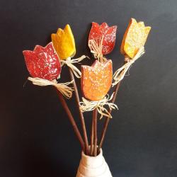 ceramika,tulipan,kwiat - Ceramika i szkło - Wyposażenie wnętrz