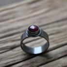 Pierścionki pierścionek srebro oksyda unikat rubin