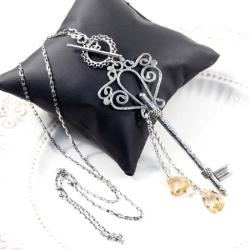 Naszyjnik stylizowany na stary klucz - Naszyjniki - Biżuteria