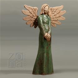 ceramiczny anioł,postać,prezent,dekoracja - Ceramika i szkło - Wyposażenie wnętrz