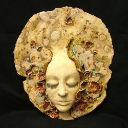 maska,twarz,kobieta,maki - Ceramika i szkło - Wyposażenie wnętrz