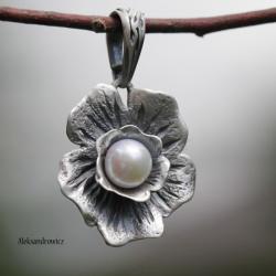 srebro perła - Wisiory - Biżuteria