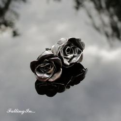sztyfty,kolczyki,różyczki,romantyczne - Kolczyki - Biżuteria