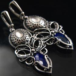 ekskluzywne,eleganckie,bogate,lapis lazuli - Kolczyki - Biżuteria