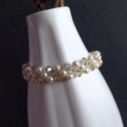 elegancka bransoletka z kryształków Swarovski - Bransoletki - Biżuteria