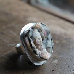 pierścionek srebro róża unikat - Pierścionki - Biżuteria