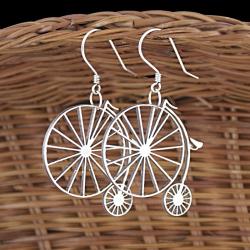 kolczyki,rower,bicykl,ażurowe,oryginalne - Kolczyki - Biżuteria