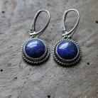 Kolczyki kolczyki retro lapis lazuli vintage