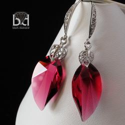 rodowane kolczyki z kryształami Swarovski - Kolczyki - Biżuteria